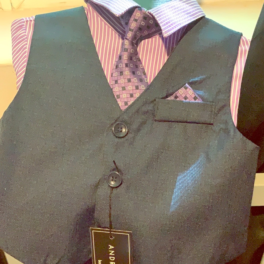 12 moth navy suit set